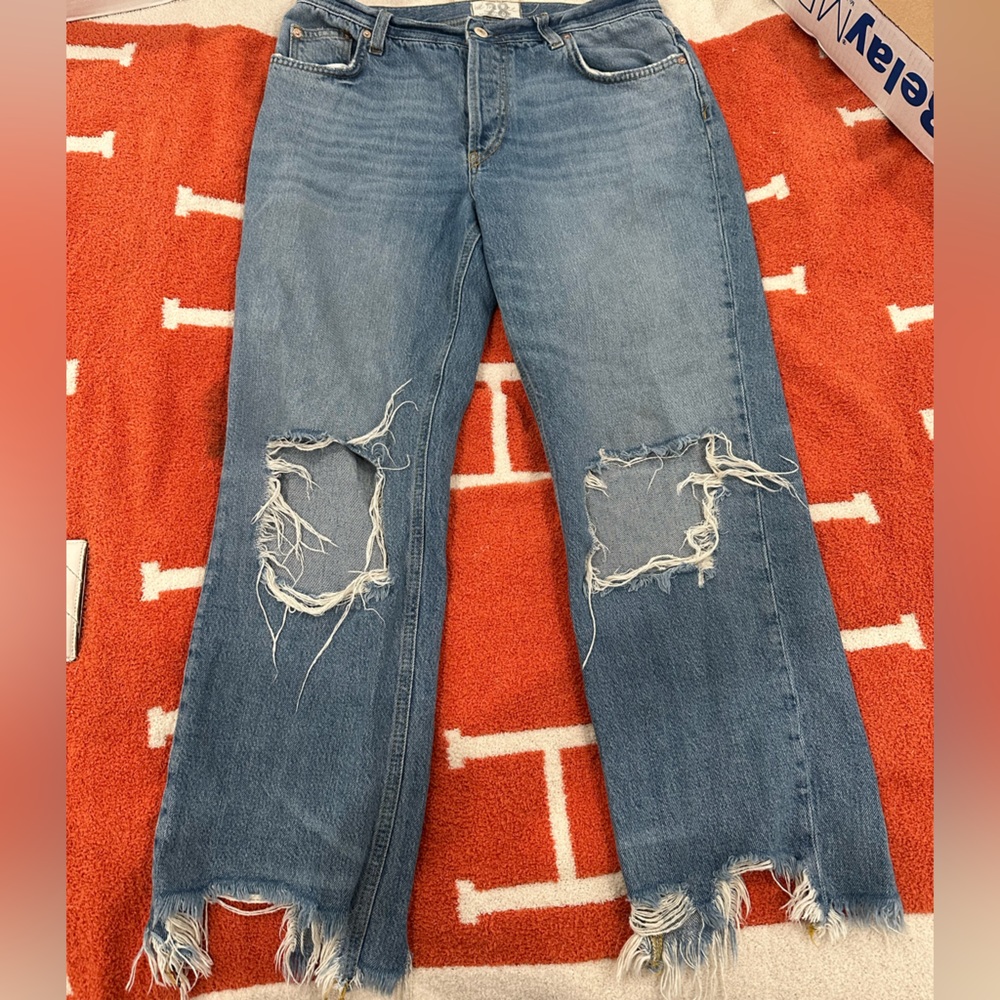 Free People ripped jeans